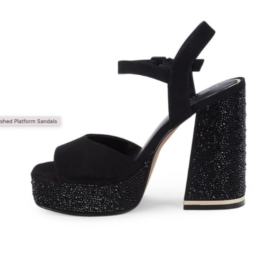 Kenneth Cole Dolly Embellished Platform Sandals - Picture 2 of 4